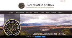 Desktop Screenshot of fincasenorioderioja.com